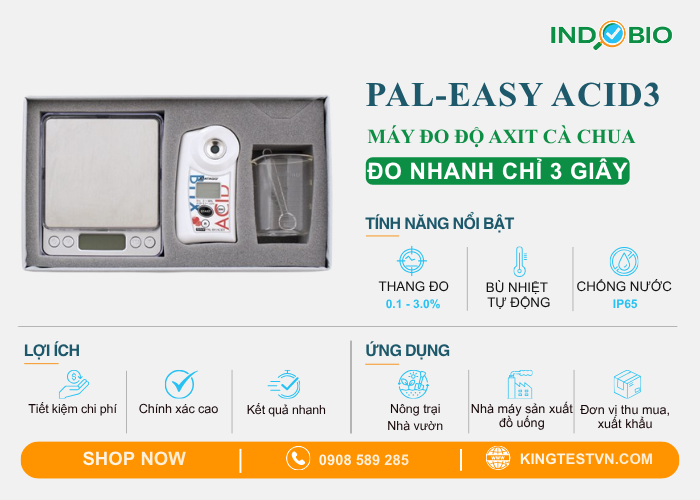 Thông tin chi tiết máy đo nồng độ axit PAL-Easy ACID3
